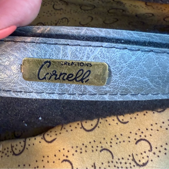 CORNELL Vintage Grey Leather Tote Shoulder Bag - Picture 10 of 16